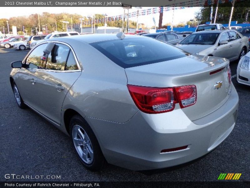 Champagne Silver Metallic / Jet Black 2013 Chevrolet Malibu LT
