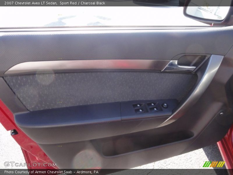 Sport Red / Charcoal Black 2007 Chevrolet Aveo LT Sedan
