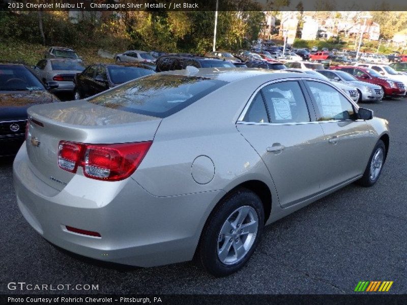 Champagne Silver Metallic / Jet Black 2013 Chevrolet Malibu LT