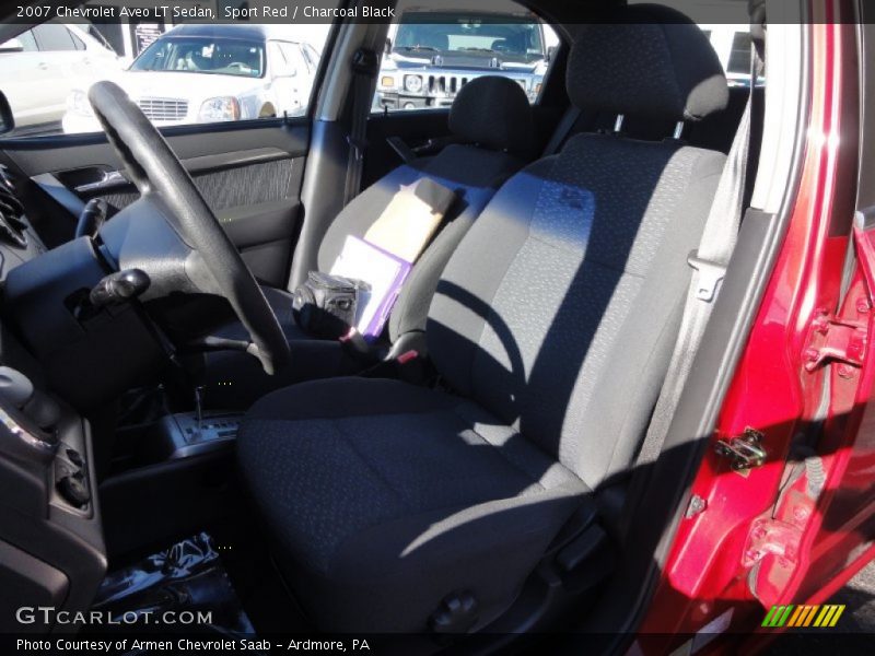 Sport Red / Charcoal Black 2007 Chevrolet Aveo LT Sedan