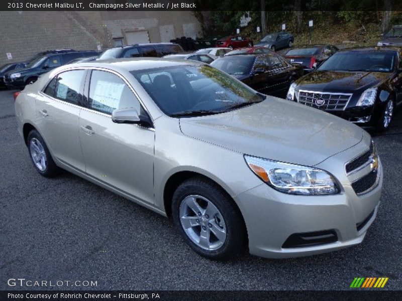 Champagne Silver Metallic / Jet Black 2013 Chevrolet Malibu LT