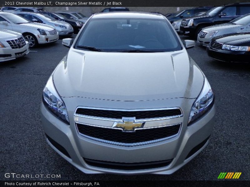 Champagne Silver Metallic / Jet Black 2013 Chevrolet Malibu LT