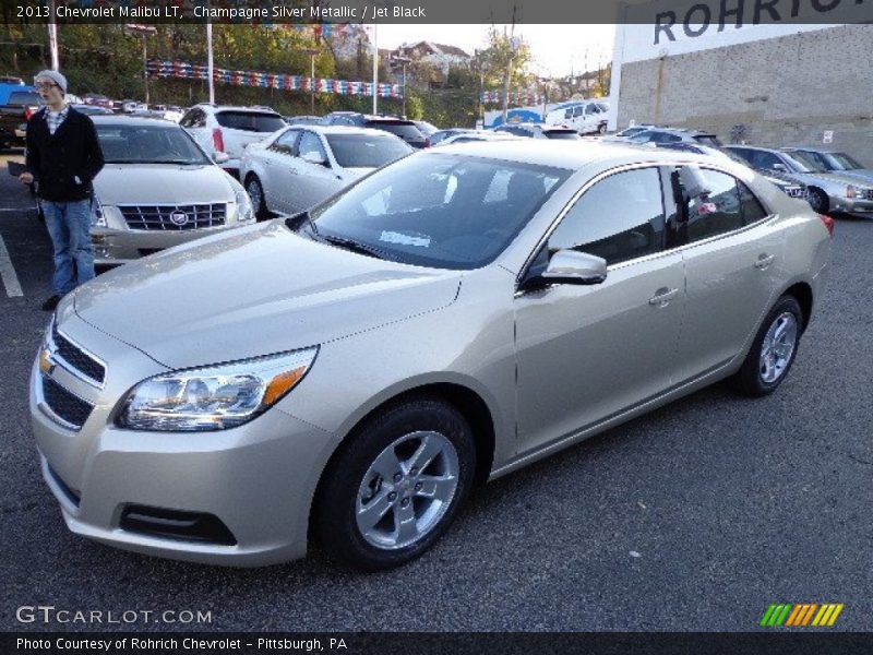 Champagne Silver Metallic / Jet Black 2013 Chevrolet Malibu LT