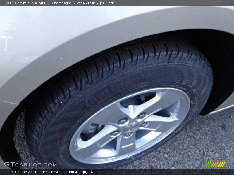 Champagne Silver Metallic / Jet Black 2013 Chevrolet Malibu LT