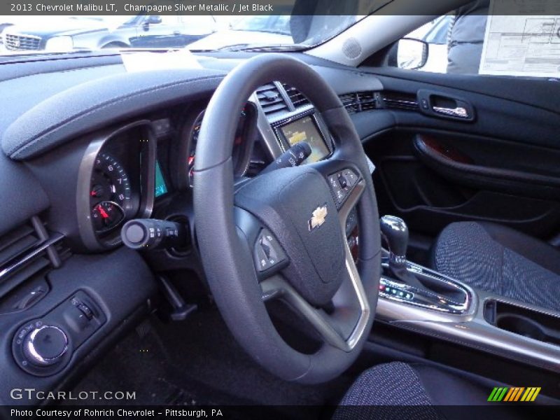 Champagne Silver Metallic / Jet Black 2013 Chevrolet Malibu LT