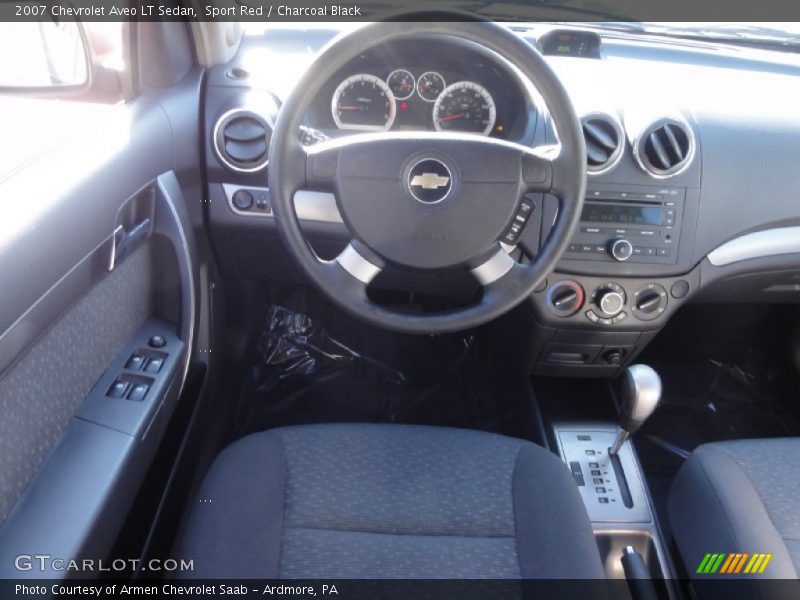 Sport Red / Charcoal Black 2007 Chevrolet Aveo LT Sedan