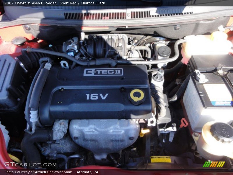 Sport Red / Charcoal Black 2007 Chevrolet Aveo LT Sedan
