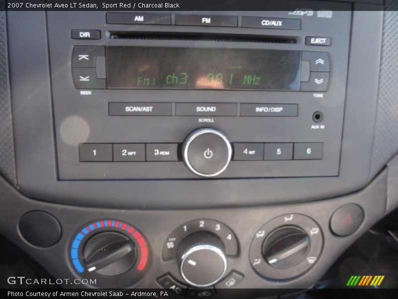 Sport Red / Charcoal Black 2007 Chevrolet Aveo LT Sedan