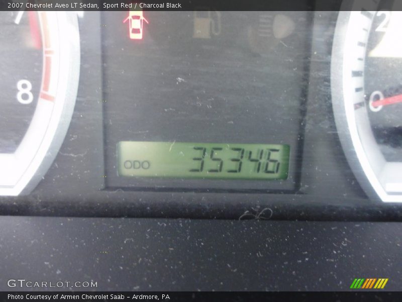 Sport Red / Charcoal Black 2007 Chevrolet Aveo LT Sedan