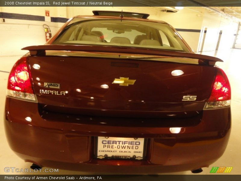 Red Jewel Tintcoat / Neutral Beige 2008 Chevrolet Impala SS