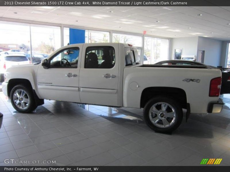 White Diamond Tricoat / Light Cashmere/Dark Cashmere 2013 Chevrolet Silverado 1500 LTZ Crew Cab 4x4