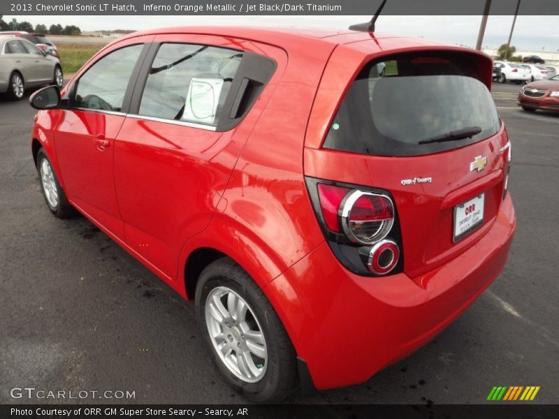 Inferno Orange Metallic / Jet Black/Dark Titanium 2013 Chevrolet Sonic LT Hatch