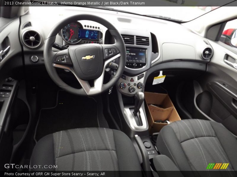 Inferno Orange Metallic / Jet Black/Dark Titanium 2013 Chevrolet Sonic LT Hatch