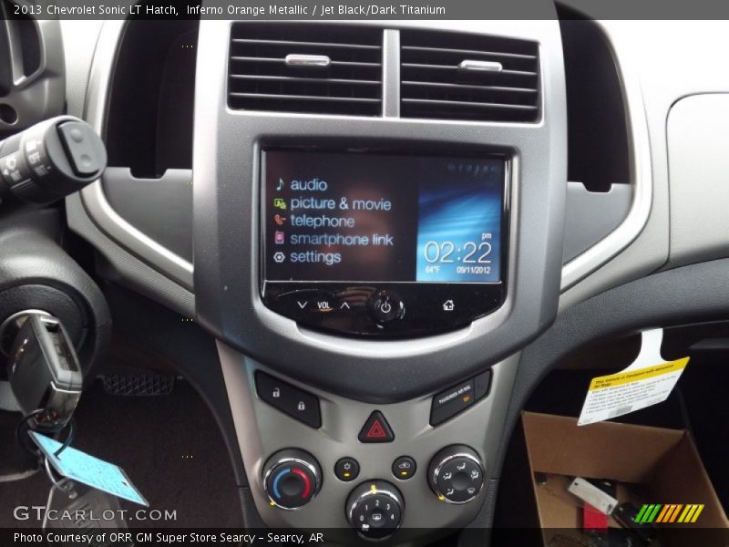 Inferno Orange Metallic / Jet Black/Dark Titanium 2013 Chevrolet Sonic LT Hatch