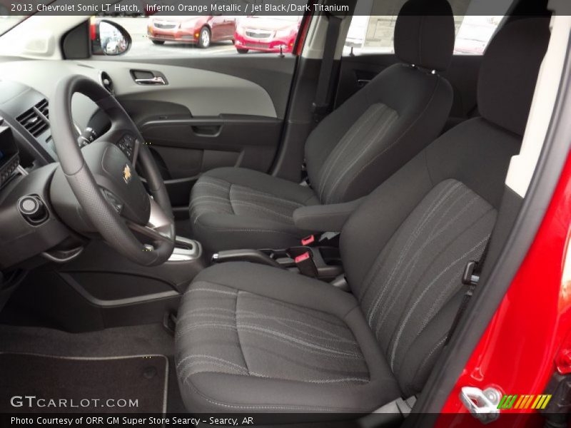 Inferno Orange Metallic / Jet Black/Dark Titanium 2013 Chevrolet Sonic LT Hatch