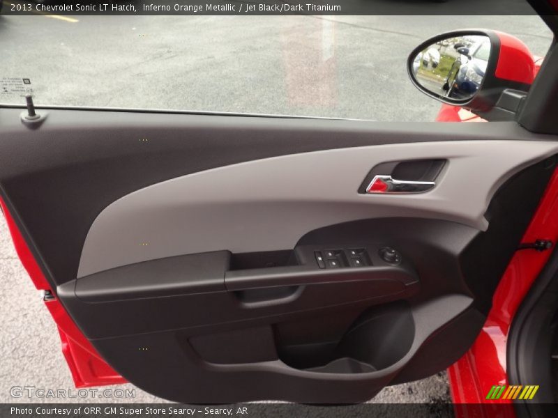 Inferno Orange Metallic / Jet Black/Dark Titanium 2013 Chevrolet Sonic LT Hatch