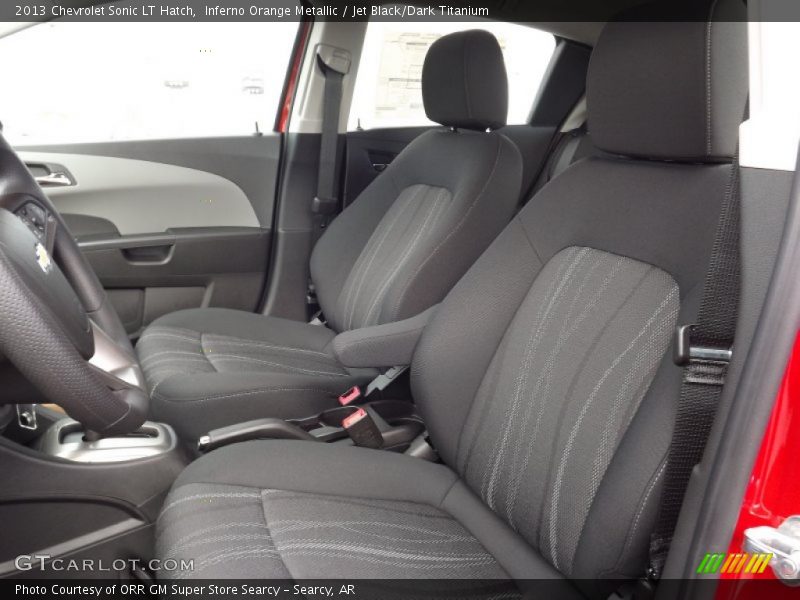 Inferno Orange Metallic / Jet Black/Dark Titanium 2013 Chevrolet Sonic LT Hatch