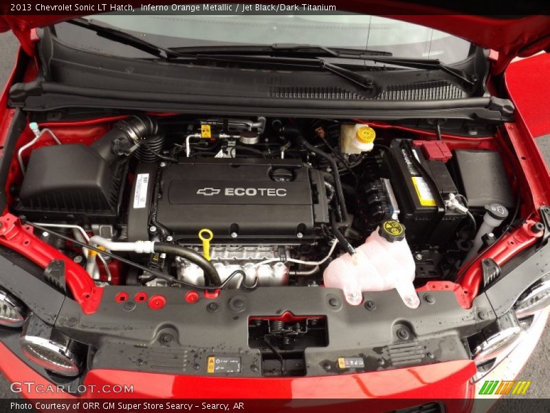 Inferno Orange Metallic / Jet Black/Dark Titanium 2013 Chevrolet Sonic LT Hatch