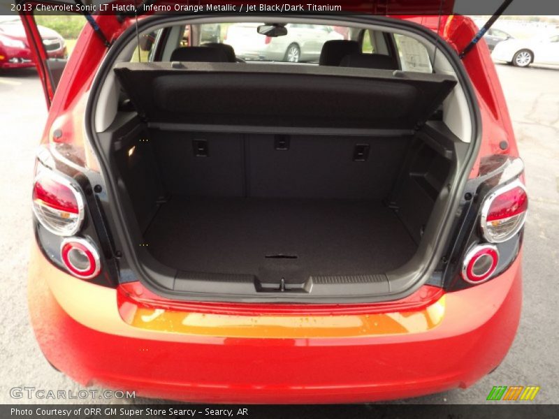 Inferno Orange Metallic / Jet Black/Dark Titanium 2013 Chevrolet Sonic LT Hatch