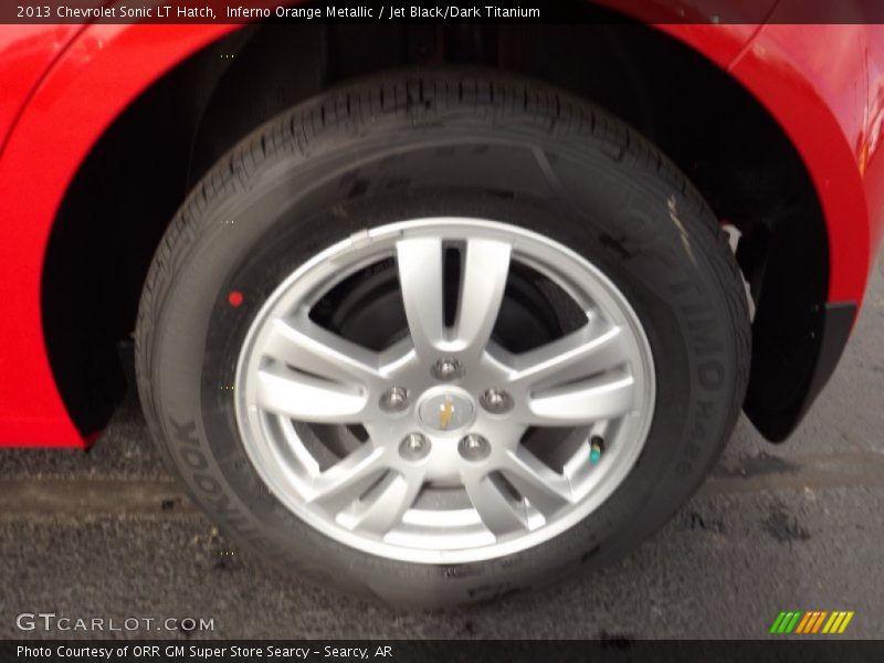 Inferno Orange Metallic / Jet Black/Dark Titanium 2013 Chevrolet Sonic LT Hatch