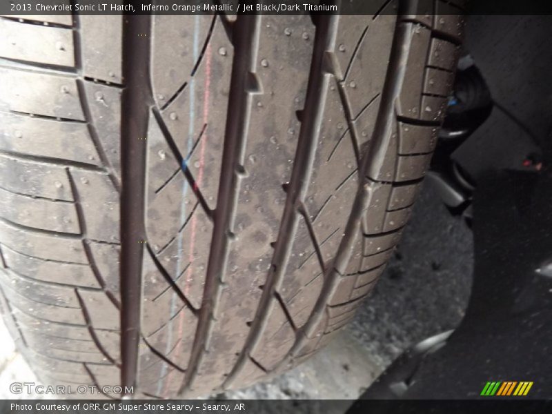 Inferno Orange Metallic / Jet Black/Dark Titanium 2013 Chevrolet Sonic LT Hatch