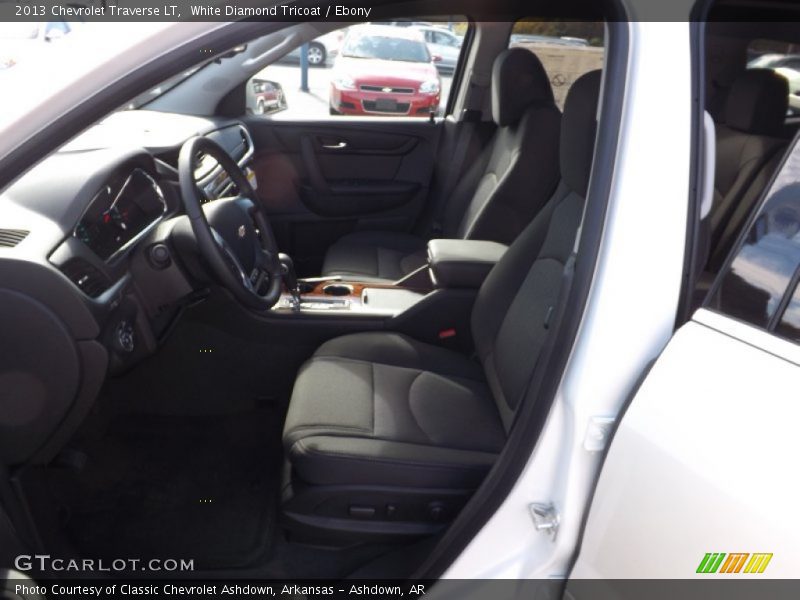White Diamond Tricoat / Ebony 2013 Chevrolet Traverse LT