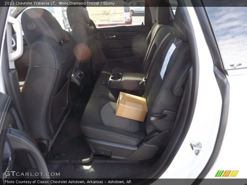White Diamond Tricoat / Ebony 2013 Chevrolet Traverse LT