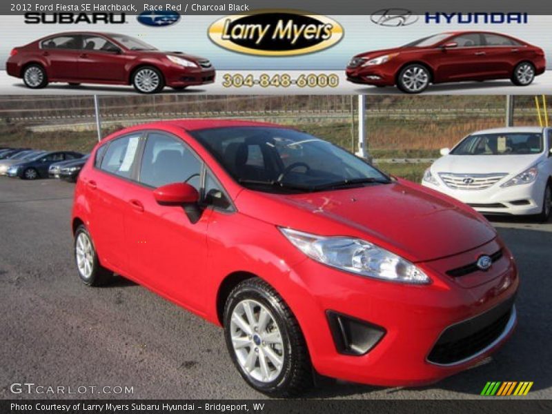Race Red / Charcoal Black 2012 Ford Fiesta SE Hatchback