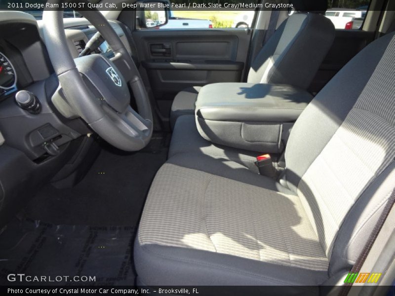 Deep Water Blue Pearl / Dark Slate Gray/Medium Graystone 2011 Dodge Ram 1500 ST Quad Cab
