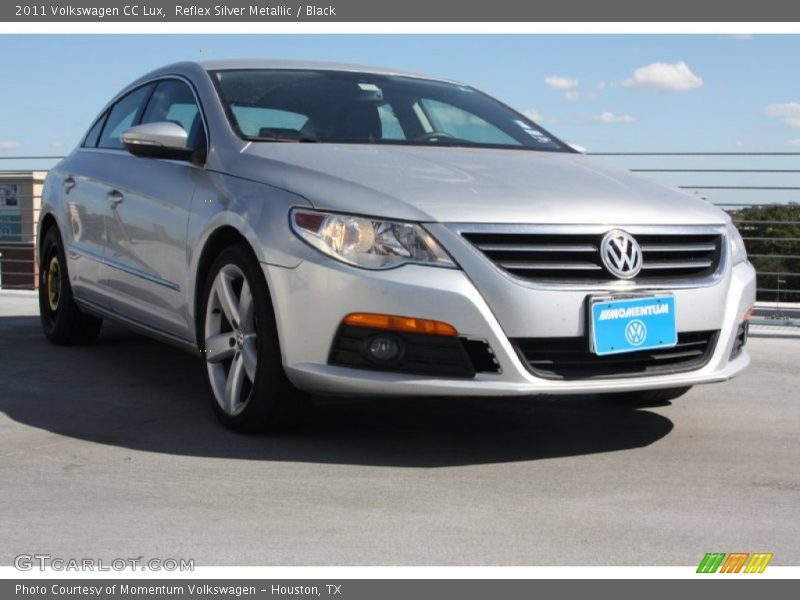 Reflex Silver Metallic / Black 2011 Volkswagen CC Lux