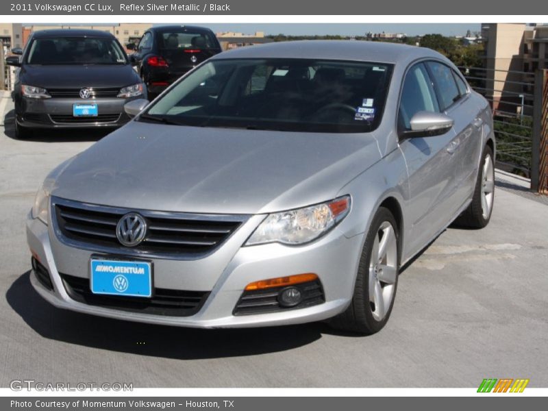 Reflex Silver Metallic / Black 2011 Volkswagen CC Lux