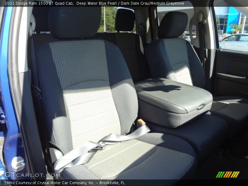 Deep Water Blue Pearl / Dark Slate Gray/Medium Graystone 2011 Dodge Ram 1500 ST Quad Cab