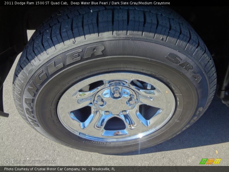 Deep Water Blue Pearl / Dark Slate Gray/Medium Graystone 2011 Dodge Ram 1500 ST Quad Cab