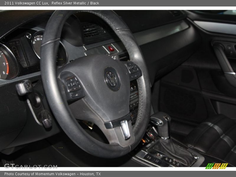 Reflex Silver Metallic / Black 2011 Volkswagen CC Lux