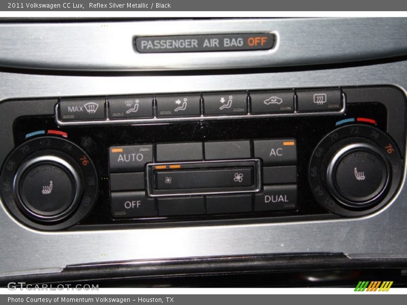 Reflex Silver Metallic / Black 2011 Volkswagen CC Lux