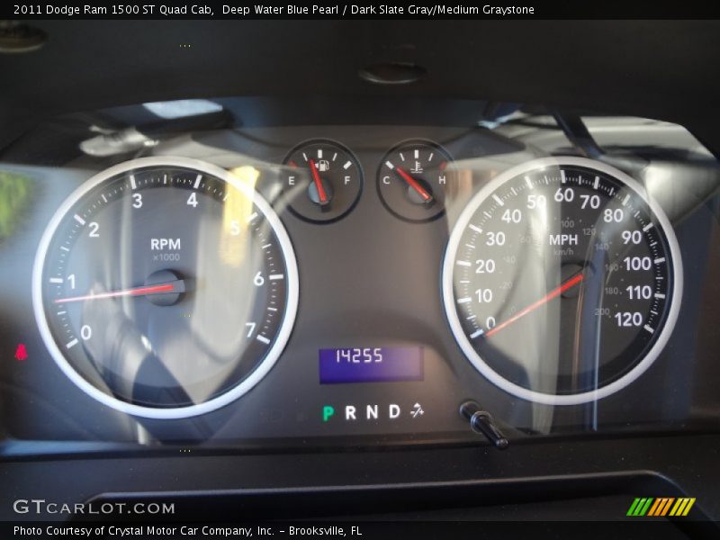 Deep Water Blue Pearl / Dark Slate Gray/Medium Graystone 2011 Dodge Ram 1500 ST Quad Cab