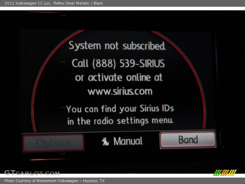 Reflex Silver Metallic / Black 2011 Volkswagen CC Lux