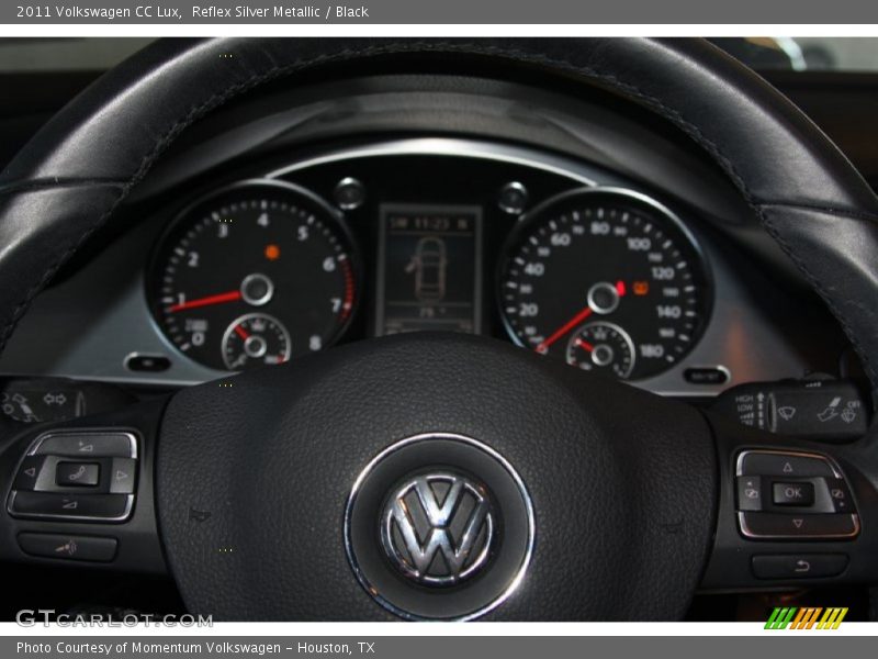 Reflex Silver Metallic / Black 2011 Volkswagen CC Lux