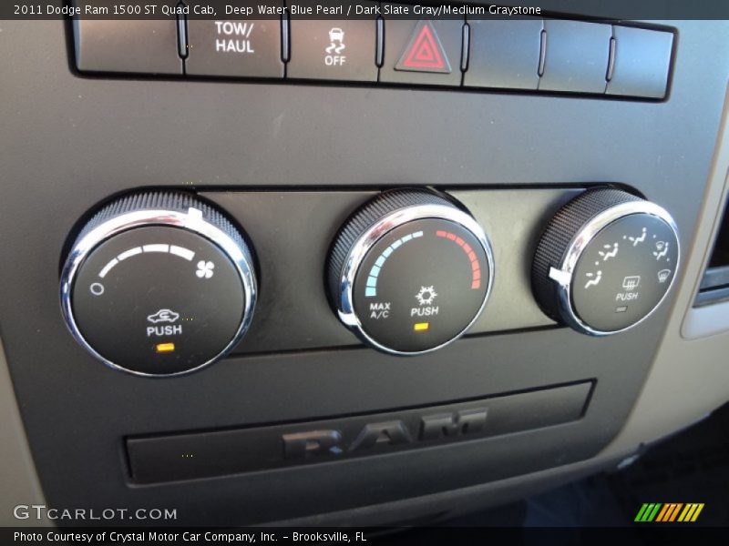 Deep Water Blue Pearl / Dark Slate Gray/Medium Graystone 2011 Dodge Ram 1500 ST Quad Cab