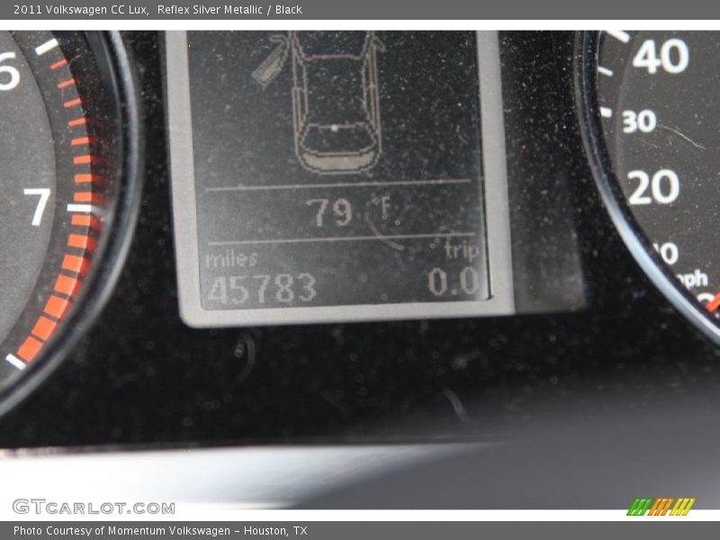 Reflex Silver Metallic / Black 2011 Volkswagen CC Lux