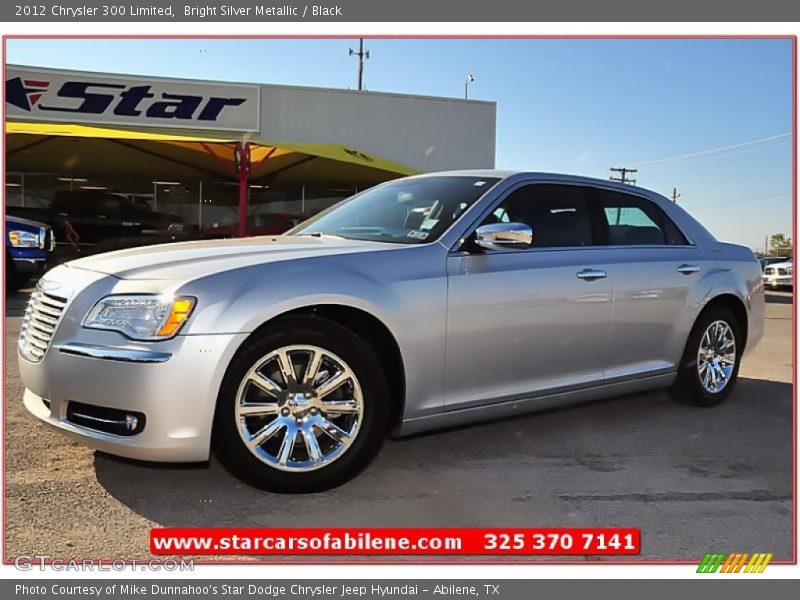 Bright Silver Metallic / Black 2012 Chrysler 300 Limited