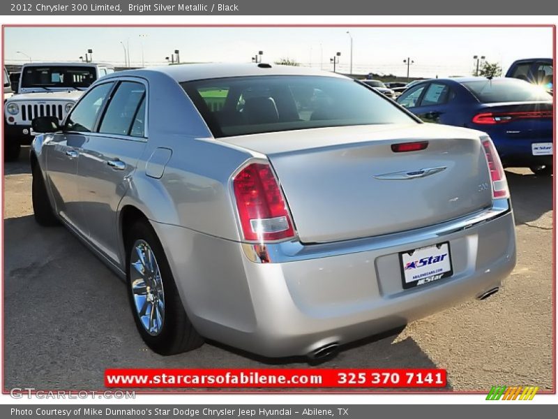 Bright Silver Metallic / Black 2012 Chrysler 300 Limited