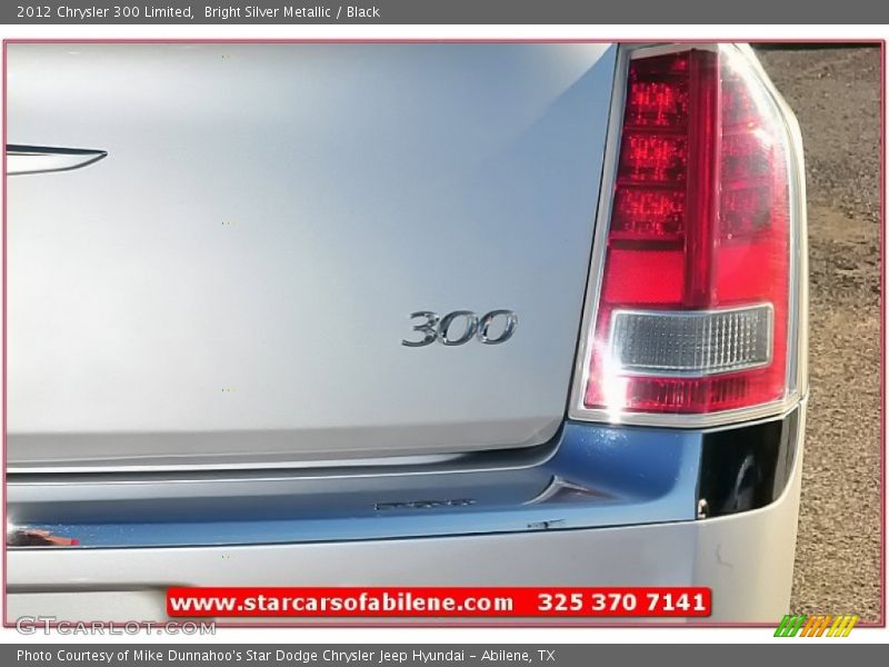 Bright Silver Metallic / Black 2012 Chrysler 300 Limited