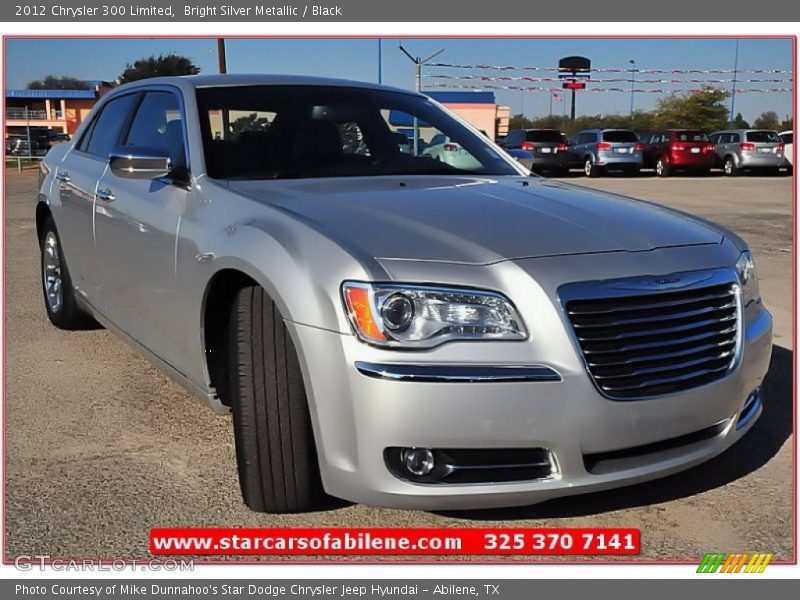 Bright Silver Metallic / Black 2012 Chrysler 300 Limited