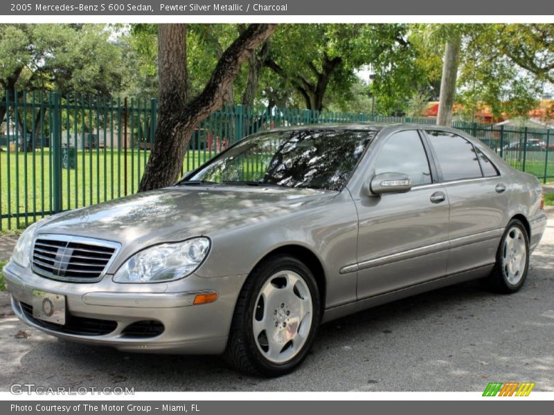 Pewter Silver Metallic / Charcoal 2005 Mercedes-Benz S 600 Sedan