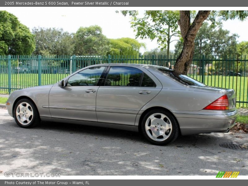 Pewter Silver Metallic / Charcoal 2005 Mercedes-Benz S 600 Sedan