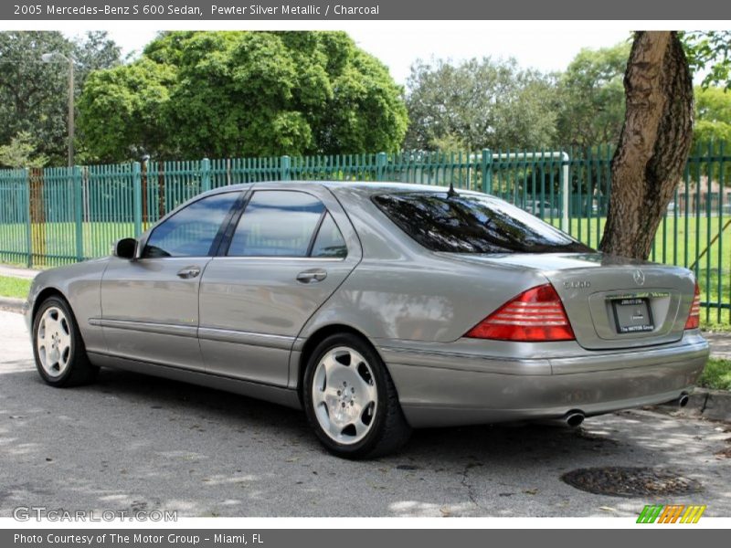 Pewter Silver Metallic / Charcoal 2005 Mercedes-Benz S 600 Sedan