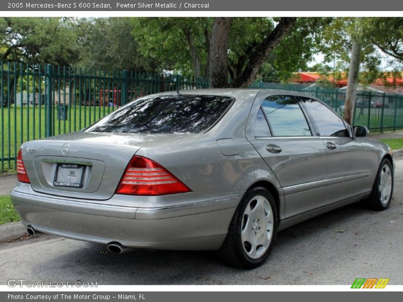 Pewter Silver Metallic / Charcoal 2005 Mercedes-Benz S 600 Sedan