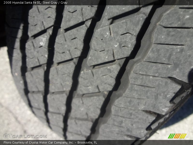 Steel Gray / Gray 2008 Hyundai Santa Fe SE