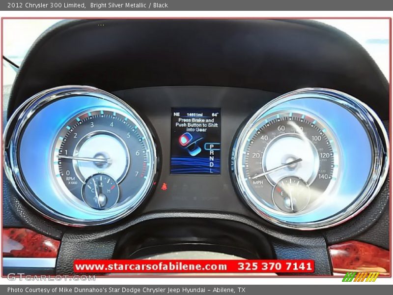 Bright Silver Metallic / Black 2012 Chrysler 300 Limited